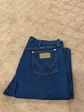 Vtg Wrangler Cowboy Jeans 35x34